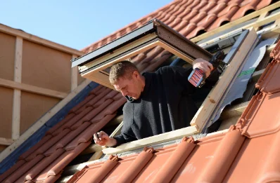 Pose de fenêtres de toit Velux au Chalange